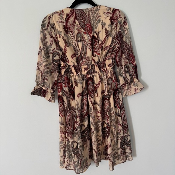 Vero Moda kimono style  Paisley Boho Dress XS - Picture 2 of 9